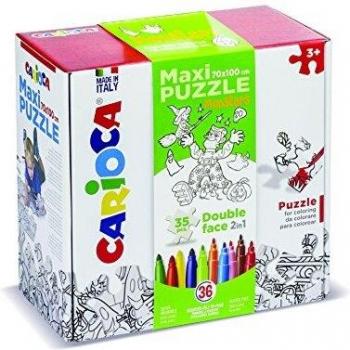 Puzzle Bifacciale da Colorare Carioca