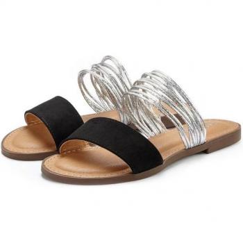 Lascana Damen Sandale mit Raffinierten Riemchen Gr. 38