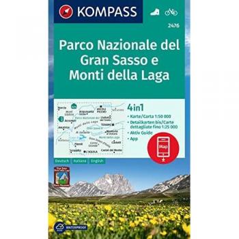 Kompass Wanderkarte 2476 Parco Nazionale Del Gran Sasso E Monti Della Laga 1:50.000: 4in1 Wanderkarte Mit Aktiv Guide Und Detailkarten Inklusive Karte ... Verwendung In Der Kompass-App. Fahrradfahren.