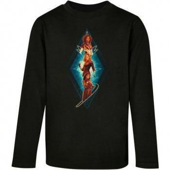 Absolute Cult Herren Kids Langarmshirt – The Marvels – Diamond Trio (1‑Tlg)