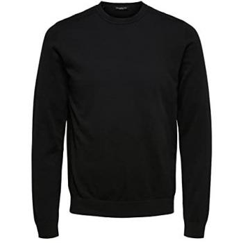 SELECTED HOMME Rundhalspullover SLHBerg (1-tlg)
