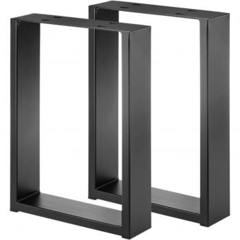 Placas de Mesa Negra Rectangulares – Dúo (300x80x430mm)