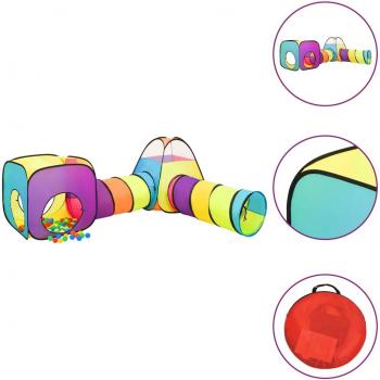 Tenda per Bambini con 250 Palline Multicolore 190x264x90cm