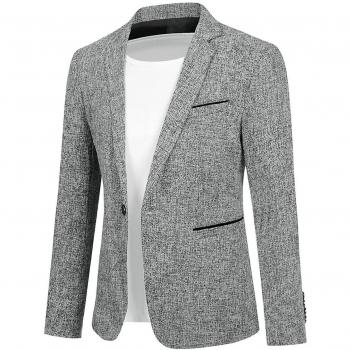 Blazer deportivo gris para caballero