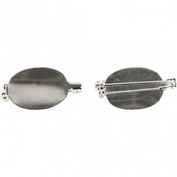 Broche argent 20 x 15 mm