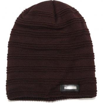 Estuche de Gorro de Punto Unisex con Parche de Colores Oscuros