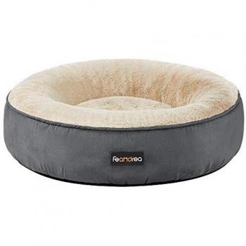 Sleek Dark Grey Dog Pillow – Circular, Washable