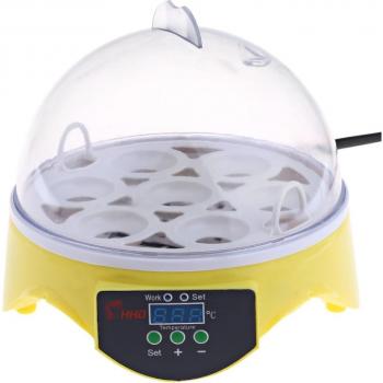Incubadora Automática HHD para 7 Huevos de Pollo y Pato