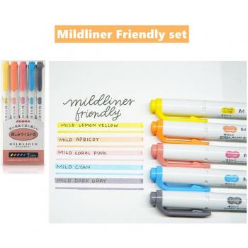 Fluorescent Hand Lettering Drawing Painting A6506 – Zebra Mildliner Dual‑Ended Highlighter