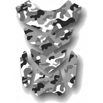 Coussin de réservoir 3D Booster Camo Blanc unique taille