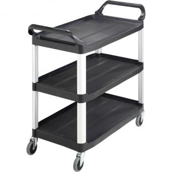 PULSIVA Perfect Junior Carrello da Ristorante 82,5x41x85 cm (LxPxH) – Nero/Grigio