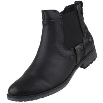 Bottines Mustang 1265522-9 Style Usé Noir Femme