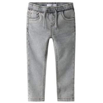 Boys' 6/7Y Bleached Denim Fleece Jeans