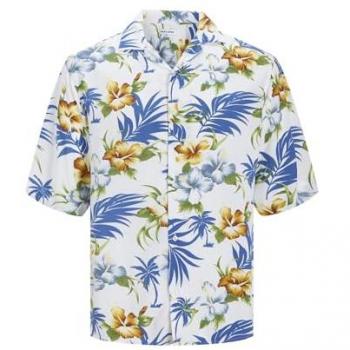 Jack & Jones Camisa Ejeff Aop Resort Manga Corta Blanca