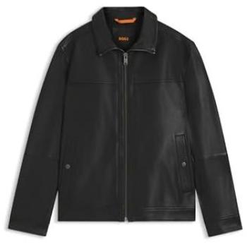 BOSS Veste en cuir JOREST Noir | 46