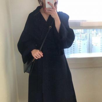 Loose Fit Ginger Wool Coat