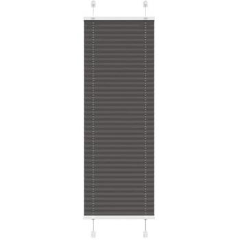 VidaXL Plissee Schwarz 45x100 cm Stoffbreite 44,4 cm Polyester