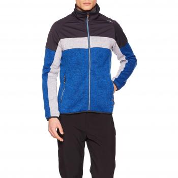 Zaffiro‑Argento‑Antracite Herren‑Jacke CMP Strickfleece, Größe 54