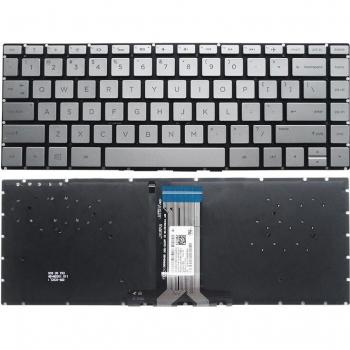 HP Pavilion X360 14-BA 14T-BA 14M-BA 14-BS US Backlit Keyboard Silver