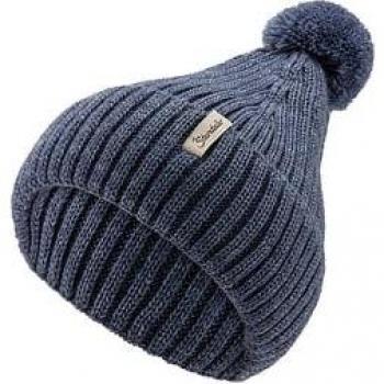 Sterntaler Strickmütze Melange Mittelblau