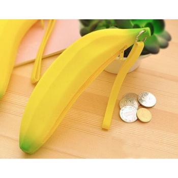 Étui scolaire Kawaii en forme de banane