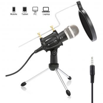 NASUM 3,5 mm Mini-Mikrofon – Podcast, Recording, Android/iOS