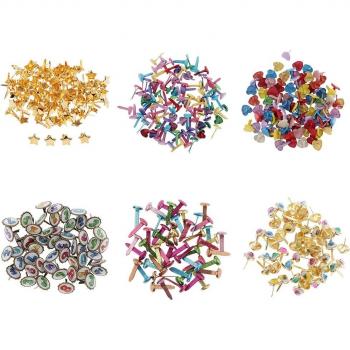 Colorful Mini Brads for DIY Projects