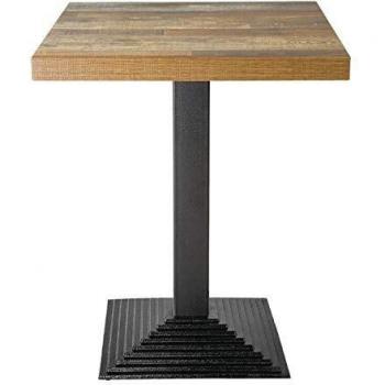 Bolero Pre-Drilled Square Table Top 600mm Urban Dark