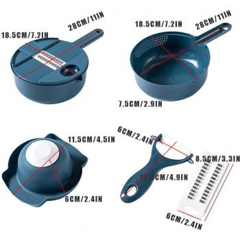 Set de Ralladores 12‑Piezas – Rebanador Inoxidable