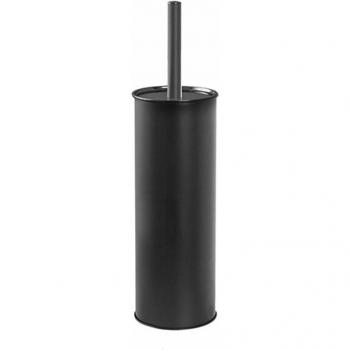 Supporto scopa acciaio nero opaco per WC Black Rock