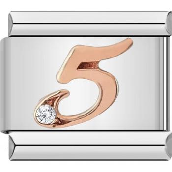 Hapiship Rose Charms Armband Edelstahl 0-9