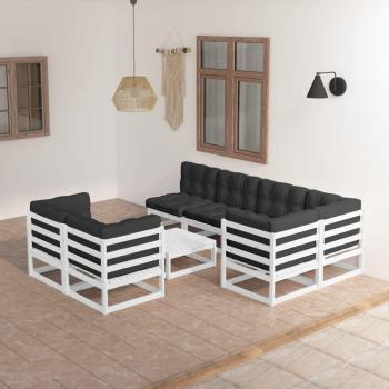 VidaXL Ensemble de Salon de Jardin 8 pcs en Bois de Pin