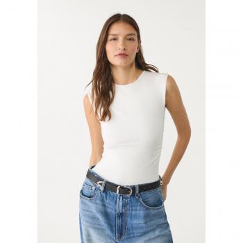 Stradivarius Geraffter Kleidungsstück – Ecru S