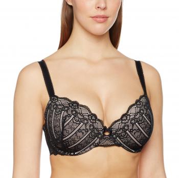 Sujetador de camiseta Dorina Celine Lightweight Demi, negro, 40C