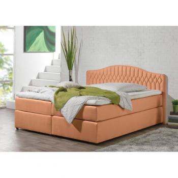 Maintal Premium Boxspringbett mit Mikrovelours‑Einfassung – 160 × 200 cm