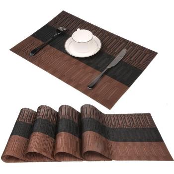 Non Slip Bamboo Table Mats Set of 4
