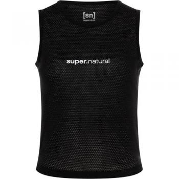 SUPER.NATURAL Damen Tanktop Grava Under Schwarz Größe S