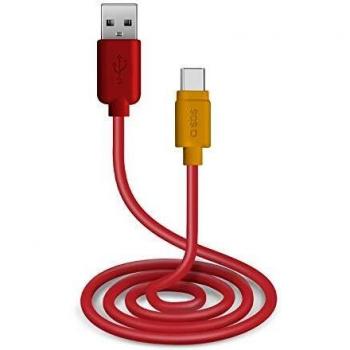 Cavo Dati USB 2.0 con Connettore Type-C 1 Metro Rosso