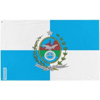 Rio de Janeiro Bicolor Flag – 96x144 cm, Polyester (Front & Back)