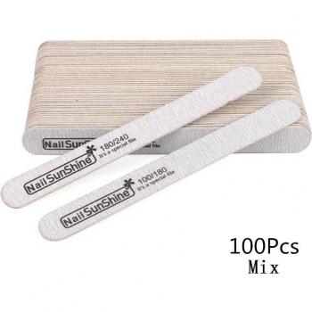 100/180/240 Grit Double-Sided Nail Files