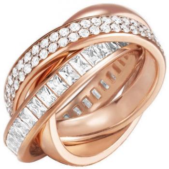 ESPRIT Ring ES-TRIDELIA ROSE teilvergoldet Zirkonia transparent Gr. 60