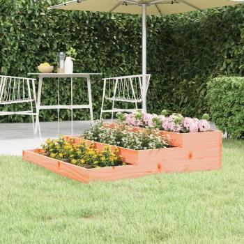 VidaXL 107x107x27 cm Douglas Solid Wood Planter