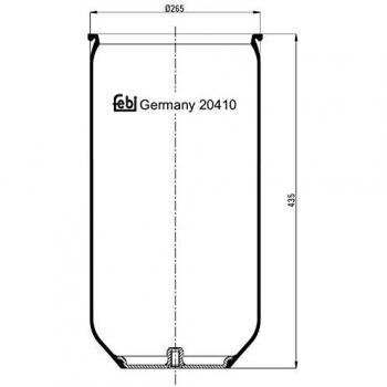 FEBI BILSTEIN 20410 Luftfederungselement