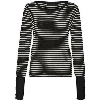 Vero Moda Pullover Dory 10309308 Schwarz, Regular Fit – L für Frauen