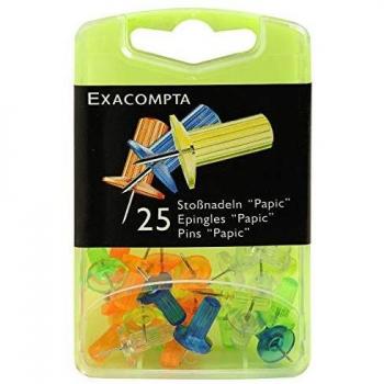 Epingle papic boite 25 translucent 7mm tip height 10mm diameter