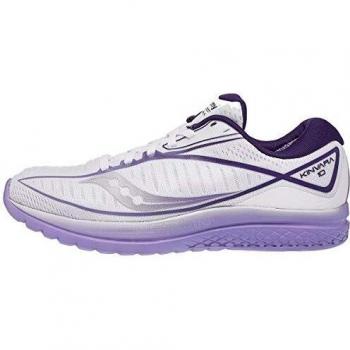 Saucony Damen Kinvara 10 Laufschuhe – Weiß-Blanco & Purpur, EU 37/38.5