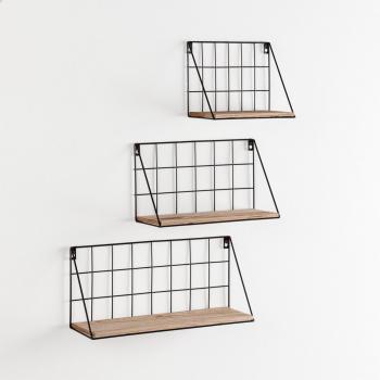 Amede 3x Madera & Metal para Paredes