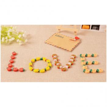 50pcs Cute Fruit Pencil Erasers for Children