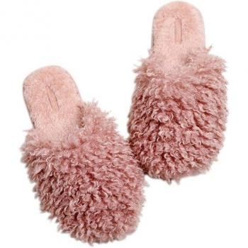 Chic Winter Fur House Shoes