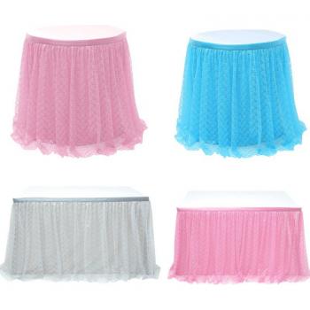 Party Lace Tulle Table Skirt